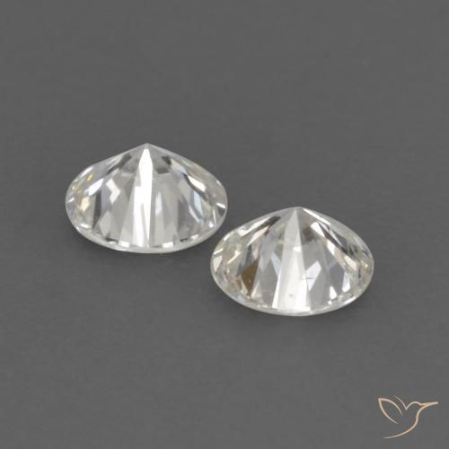 Gemas de Diamante J natural de 0.15 ct, Redondo, VVS-VS