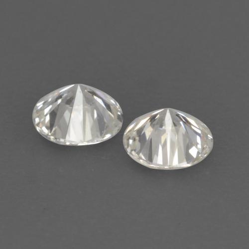 Gemas de diamante blanco natural de 0,16 ct, corte redondo, VVS-VS
