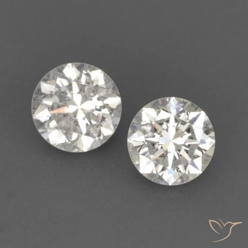 Gemas de Diamante I natural de 0.15 ct, Redondo, VVS-VS