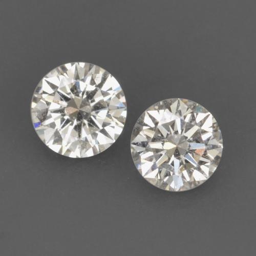 Gemas de diamante blanco natural de 0,16 ct, corte redondo, VVS-VS