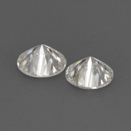 Gemas de diamante blanco natural de 0,16 ct, corte redondo, VVS-VS