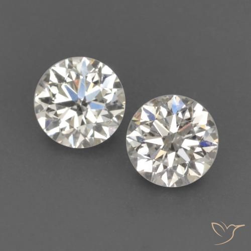 0.17ctw Natural H Diamante, Redondo, VVS-VS