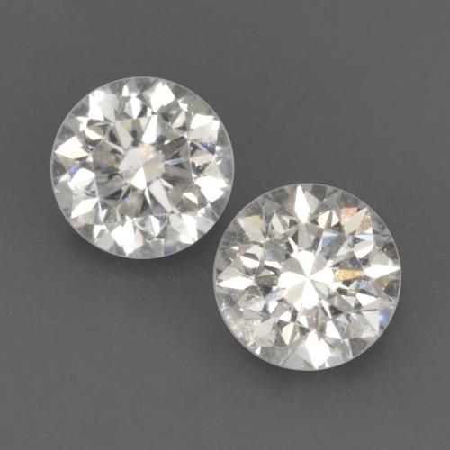 Gemas de diamante blanco natural de 0,23 ct, corte redondo, VVS-VS