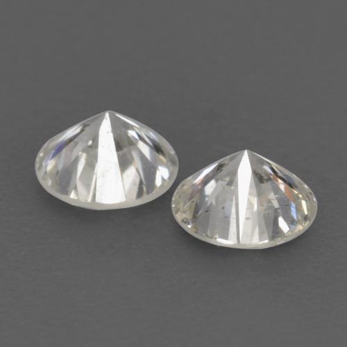Gemas de diamante blanco natural de 0,23 ct, corte redondo, VVS-VS