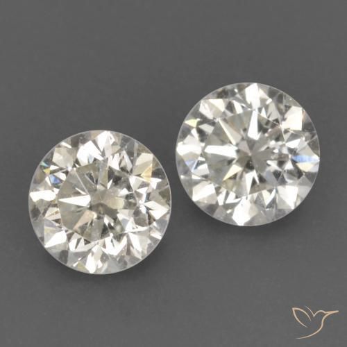 Gemas de Diamante I natural de 0.23 ct, Redondo, VVS-VS