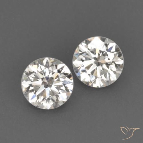 Gemas de Diamante I natural de 0.15 ct, Redondo, VVS-VS