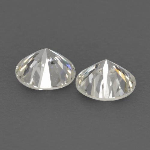 Gemas de diamante blanco natural de 0,20 ct, corte redondo, VVS-VS