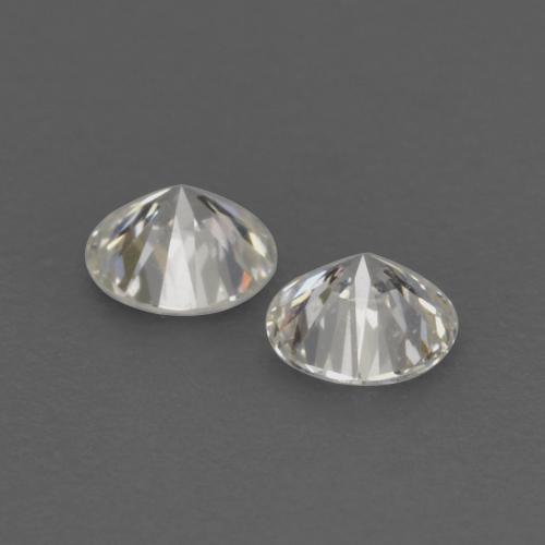 Gemas de Diamante Blanco cálido natural de 0.13 ct, Corte Redondo, VVS-VS