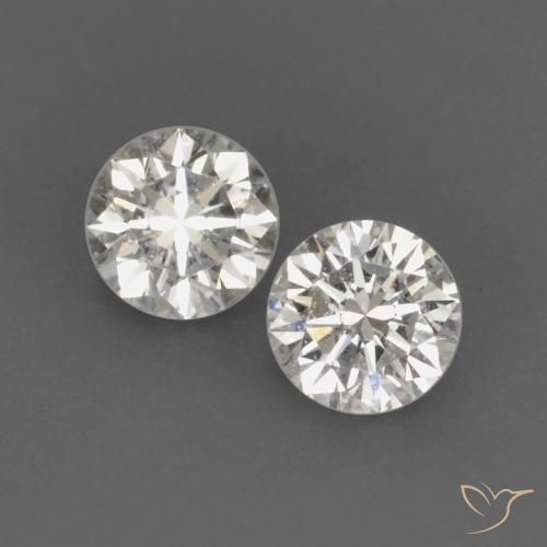 Gemas de Diamante I natural de 0.14 ct, Redondo, VVS-VS