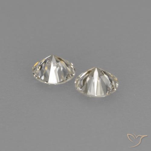 Gemas de Diamante J natural de 0.18 ct, Redondo, VVS-VS