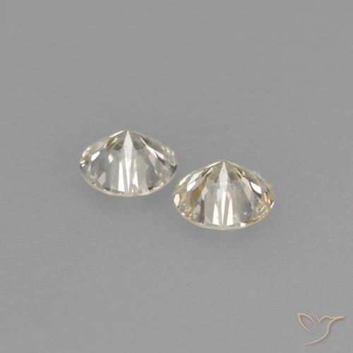 Gemas de Diamante J natural de 0.16 ct, Redondo, VVS-VS