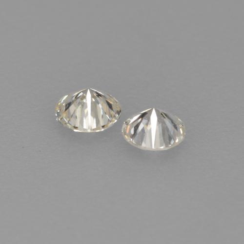 Gemas de diamante blanco natural de 0,14 ct, corte redondo, VVS-VS