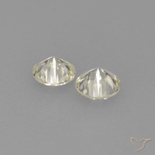 Gemas de Diamante L natural de 0.19 ct, Redondo, VVS-VS