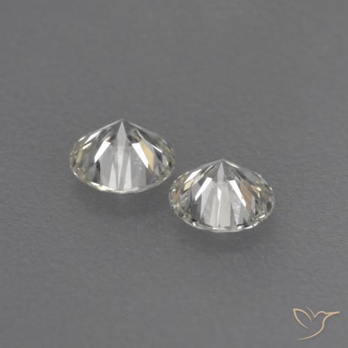 Gemas de Diamante J natural de 0.14 ct, Redondo, VVS-VS