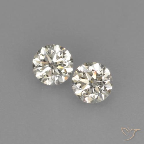 0.18ctw Natural L Diamante, Redondo, VVS-VS