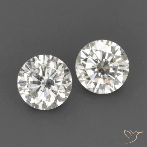 Gemas de Diamante H natural de 0.14 ct, Redondo, VVS-VS