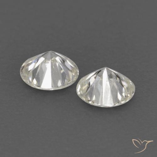 Gemas de Diamante H natural de 0.14 ct, Redondo, VVS-VS
