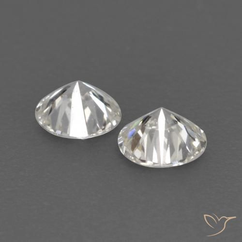 Gemas de Diamante H natural de 0.14 ct, Redondo, VVS-VS