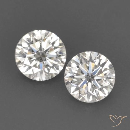 0.19ctw Natural H Diamante, Redondo, VVS-VS