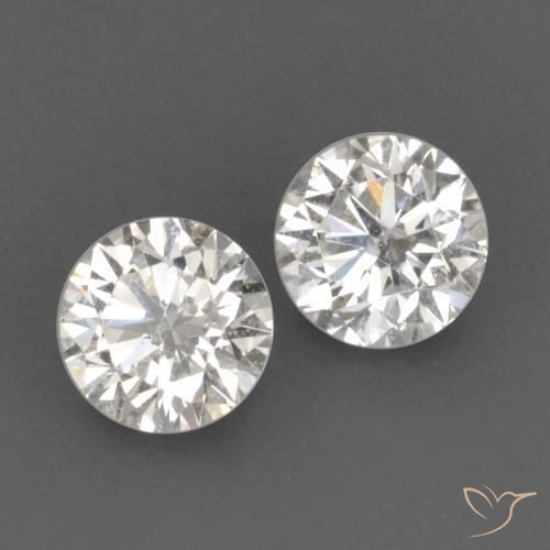 Gemas de Diamante H natural de 0.19 ct, Redondo, VVS-VS