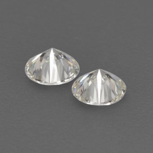 Gemas de diamante blanco natural de 0,13 ct, corte redondo, VVS-VS