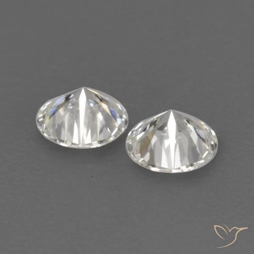 Gemas de Diamante J natural de 0.14 ct, Redondo, VVS-VS