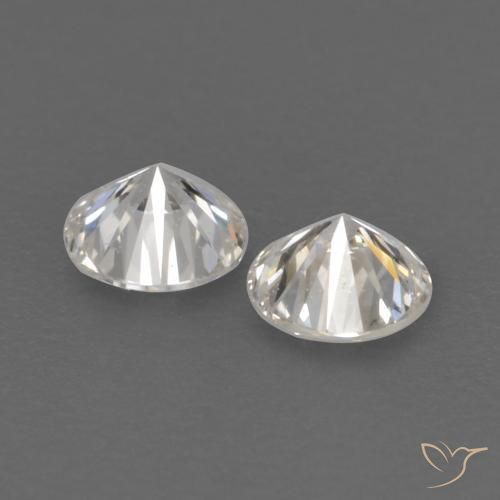 Gemas de Diamante H natural de 0.16 ct, Redondo, VVS-VS
