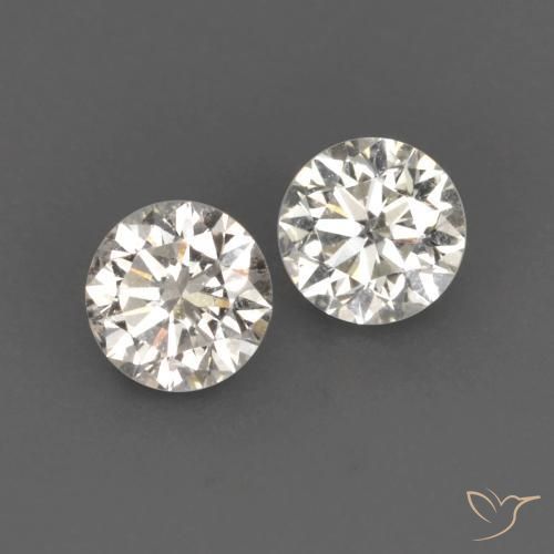 Gemas de Diamante I natural de 0.20 ct, Redondo, VVS-VS