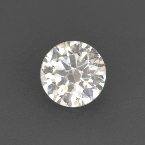 Diamante blanco natural de 0,09 ct, corte redondo, VVS-VS