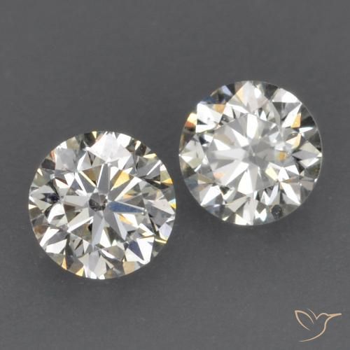 Gemas de Diamante I natural de 0.15 ct, Redondo, VVS-VS