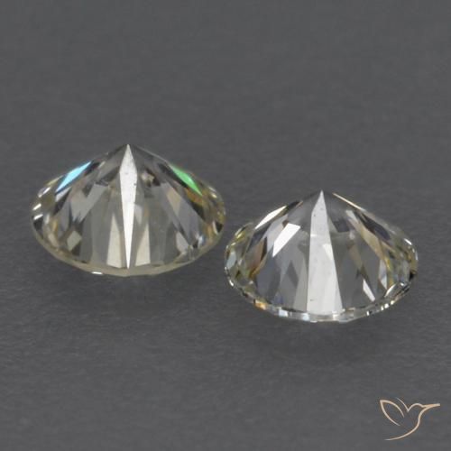 Gemas de Diamante J natural de 0.16 ct, Redondo, VVS-VS