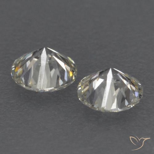 Gemas de Diamante J natural de 0.15 ct, Redondo, VVS-VS