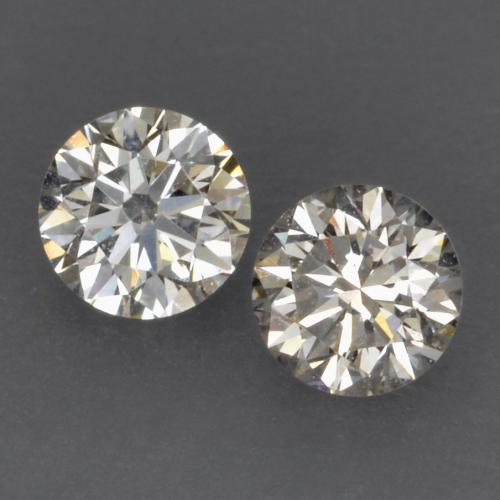 Gemas de diamante blanco natural de 0,15 ct, corte redondo, VVS-VS