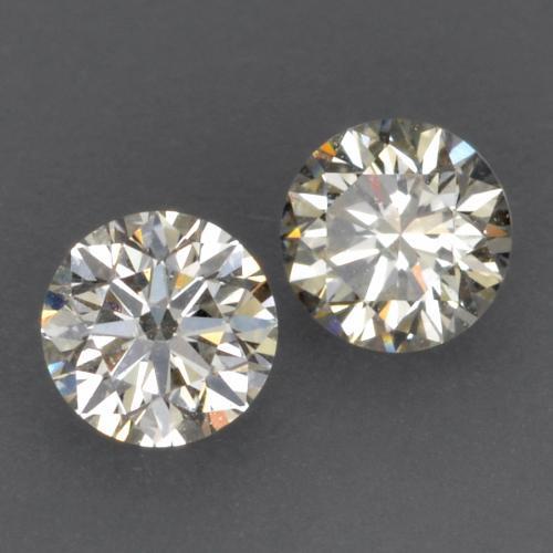 Gemas de diamante blanco natural de 0,15 ct, corte redondo, VVS-VS
