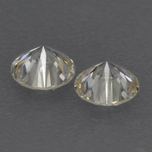 Gemas de diamante blanco natural de 0,15 ct, corte redondo, VVS-VS