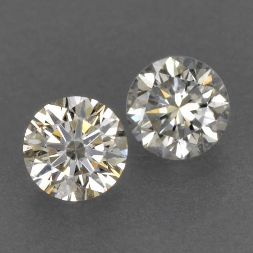 Gemas de diamante blanco natural de 0,15 ct, corte redondo, VVS-VS
