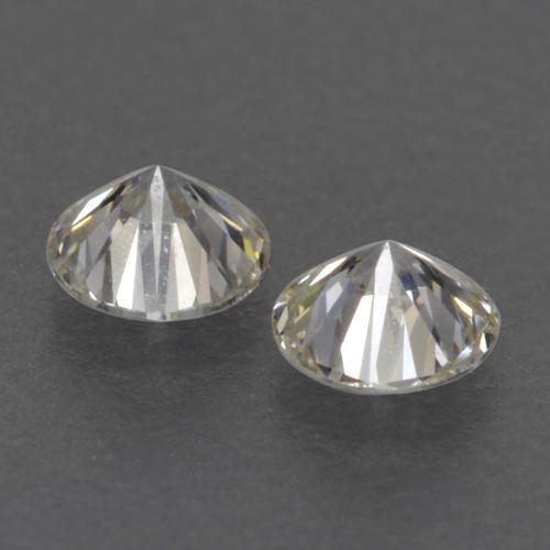 Gemas de diamante blanco natural de 0,15 ct, corte redondo, VVS-VS