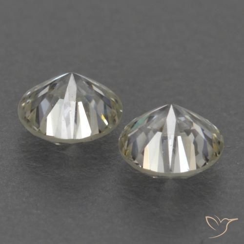 Gemas de Diamante K natural de 0.17 ct, Redondo, VVS-VS