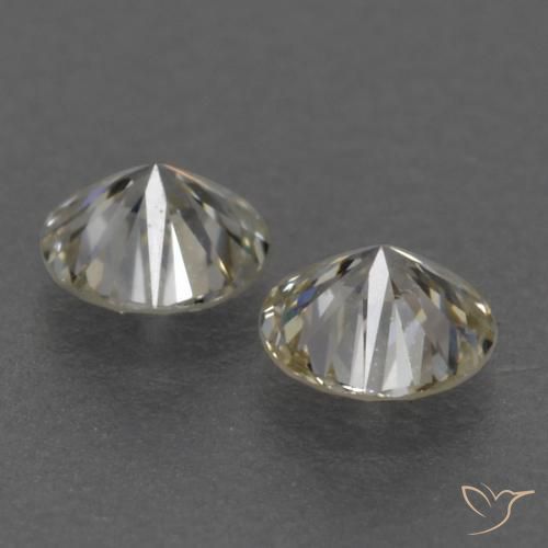 Gemas de Diamante J natural de 0.14 ct, Redondo, VVS-VS
