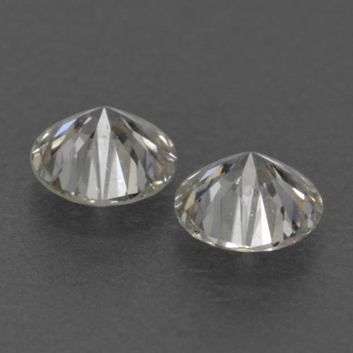 Gemas de Diamante Blanco cálido natural de 0.17 ct, Corte Redondo, VVS-VS