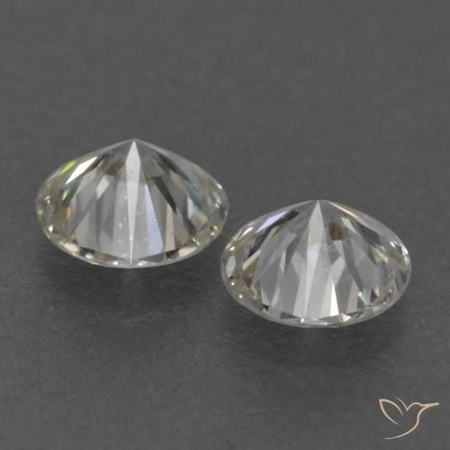 Gemas de Diamante J natural de 0.16 ct, Redondo, VVS-VS