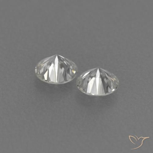 Gemas de Diamante H natural de 0.17 ct, Redondo, VVS-VS