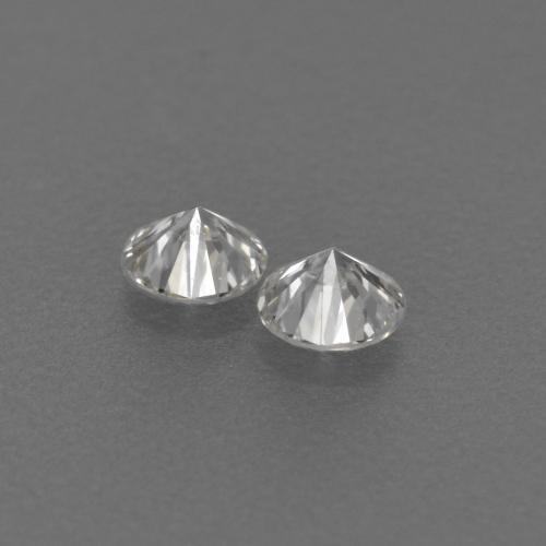 Gemas de diamante blanco natural de 0,14 ct, corte redondo, VVS-VS