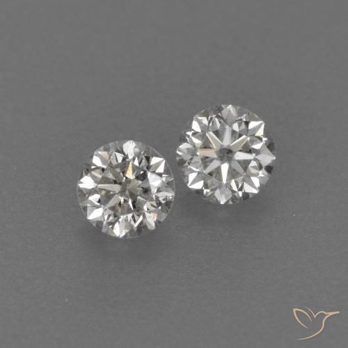 Gemas de Diamante G natural de 0.19 ct, Redondo, VVS-VS