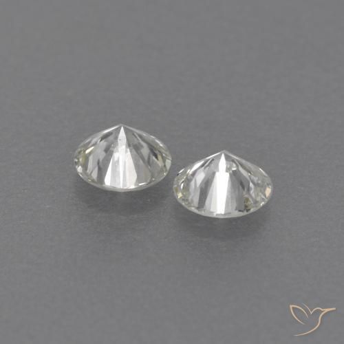 Gemas de Diamante H natural de 0.16 ct, Redondo, VVS-VS