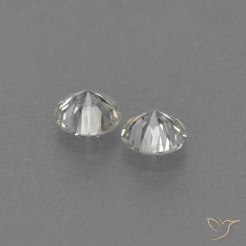Gemas de Diamante H natural de 0.16 ct, Redondo, VVS-VS