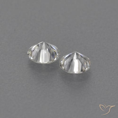 Gemas de Diamante J natural de 0.15 ct, Redondo, VVS-VS