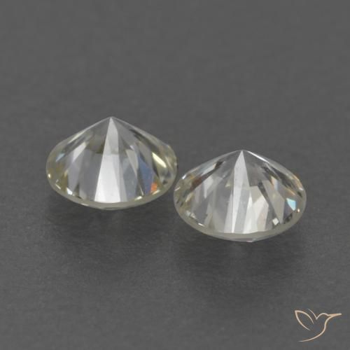 Gemas de Diamante K natural de 0.18 ct, Redondo, VVS-VS