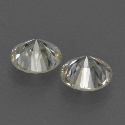 Gemas de Diamante Blanco cálido natural de 0.24 ct, Corte Redondo, VVS-VS