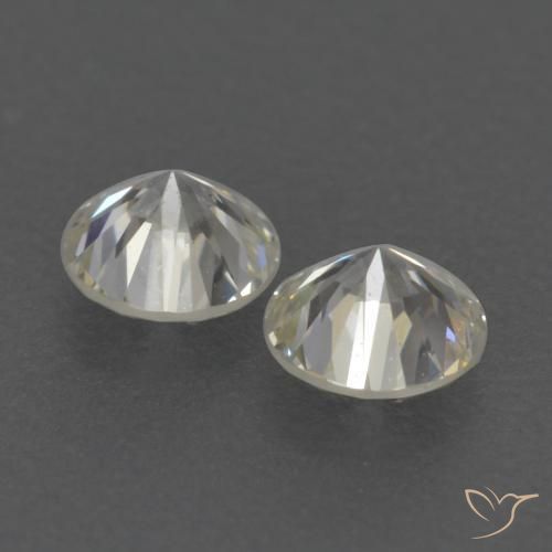 Gemas de Diamante K natural de 0.22 ct, Redondo, VVS-VS